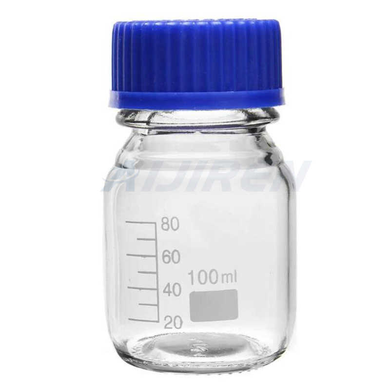 Iso9001 storage reagent bottle 250ml GL45 screw cap for media